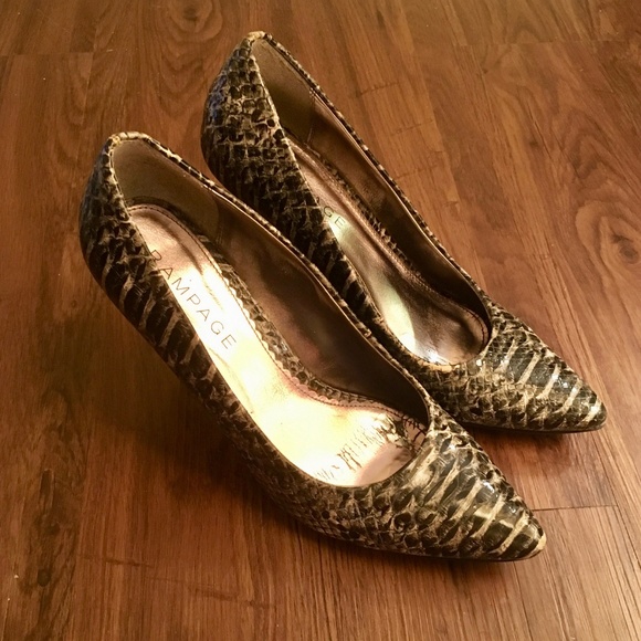Rampage Animal Print Career Heels Pumps - Picture 3 of 7